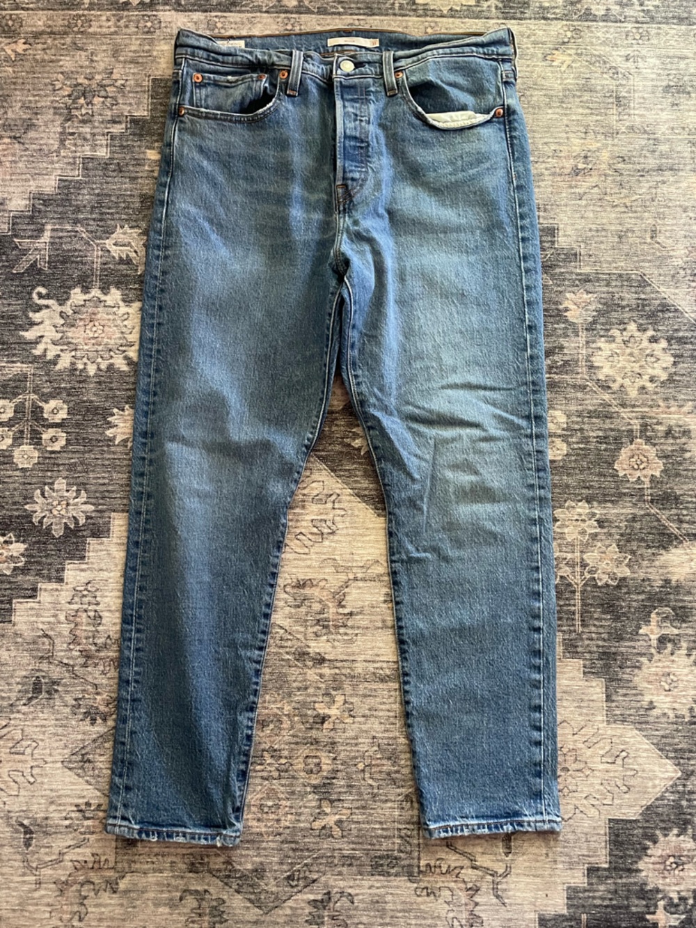 Levi’s Wedgie Fit Button Front rigid Denim Jeans